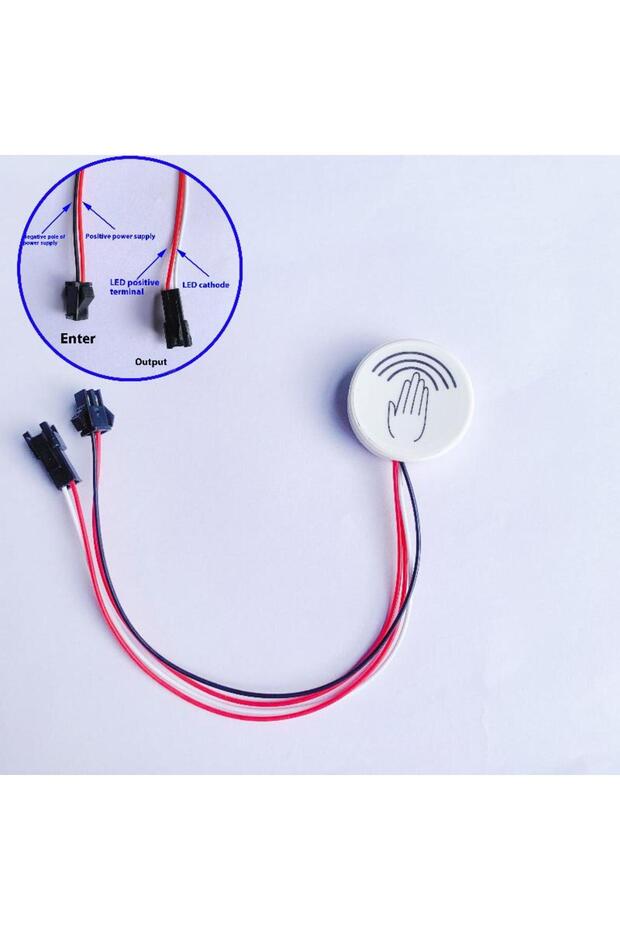 SM connector Advanced 2Pin Partition Dimmer Switch with Hand Sweep Touch Sensor, Works through Vario