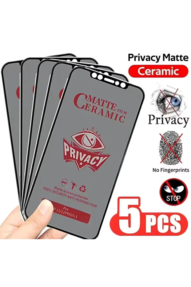 Ceramic Film 1PCS iPhone 17 Pro Max 1-5PCS Anti-Spy Matte Film For iPhone 17 Pro Max 17 18 Pro 15 13