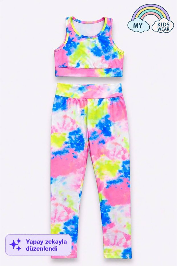 Girl's Multi-Purpose Patterned Swimsuit & Sports Set 12447