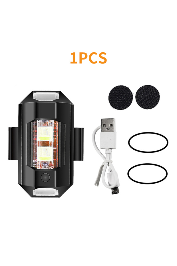 1Pc Motorcycle Light Drone Strobe Light 7 Color Mini USB LED Anti-Collision Bike Aircraft Night Flyi