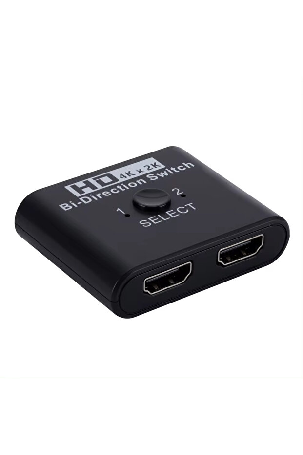 black 4K X 2K HDTV Switch Bi-Direction 2 Ports HDTV Splitter Switch For Laptop PC PS3/4 TV Box To Mo