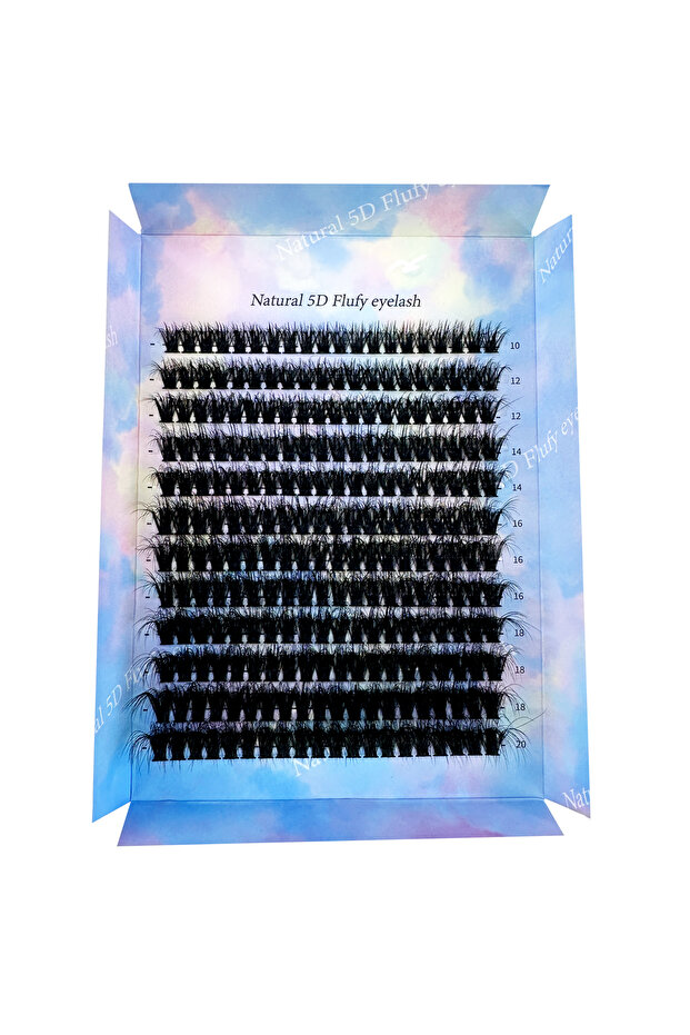 10-20mm 0.07mm CC 70DMIX NewDIY 5D Fluffy Lash Clusters 100/80D Thick Eyelash Clusters CC Curl Wispy
