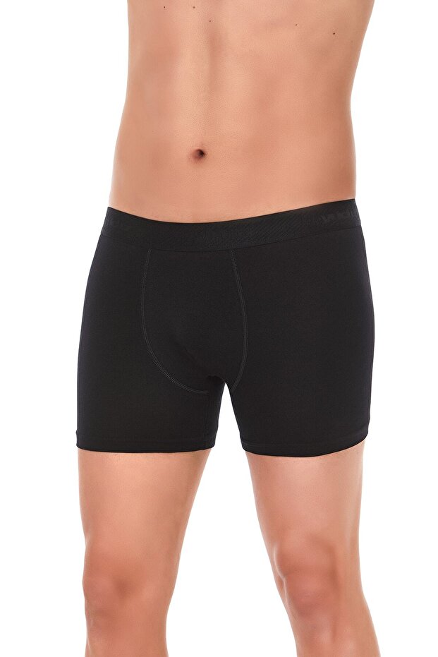 Men's Black Long 3-Pack Modal Boxers