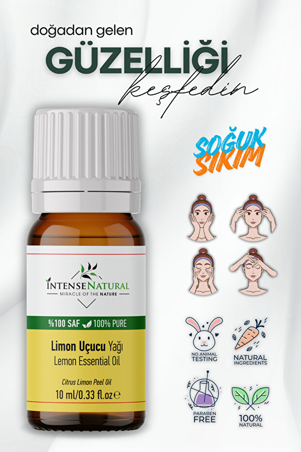 Lemon Essential Oil 10 ml 100% Pure and Natural Lemon Essential Oil