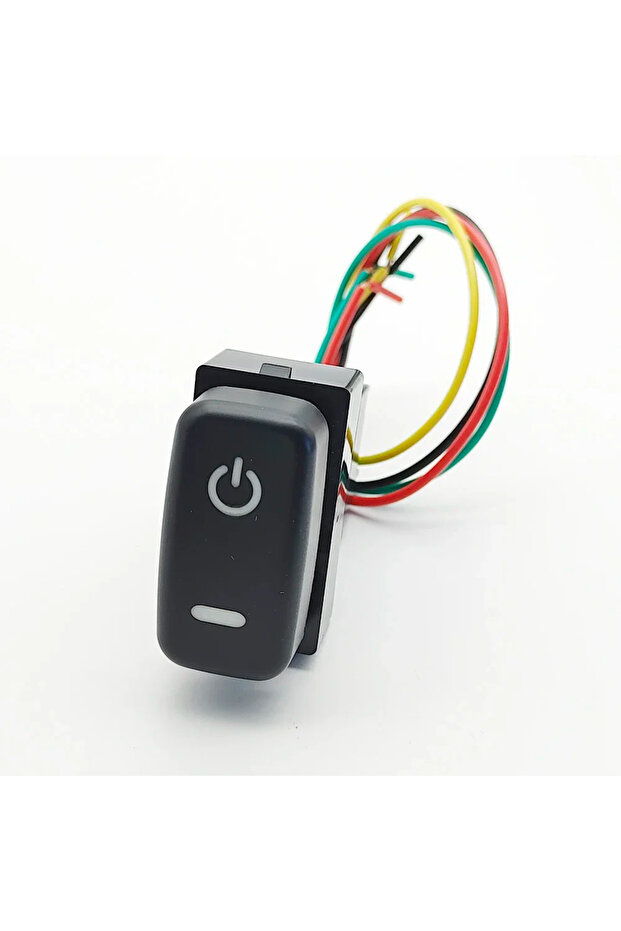 Power 1Pc LED Light Power On Off Daytime Running Light DRL Mirror Diff Lock Switch Button For Mitsub