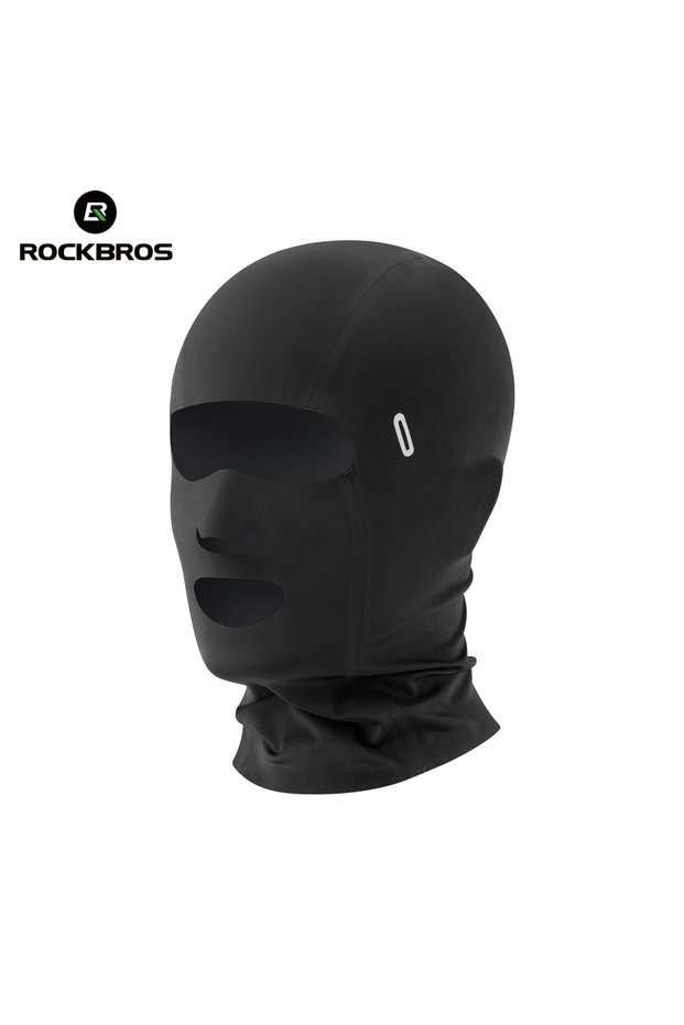ROCKBROS One Size Black ROCKBROS Men Ice Silk Sun Protective Cycling Full Face Mask Summer Outdoor W