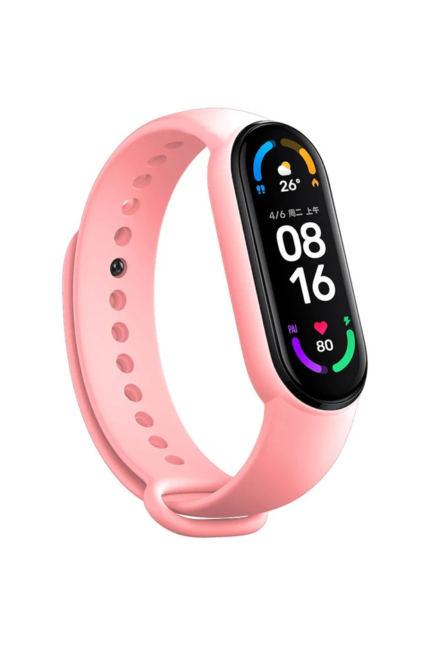 Miband 5 6 Light pink Official Silicone Strap for Xiaomi Mi Band 7 6 5 4 Bracelet Sport Watch Wristb