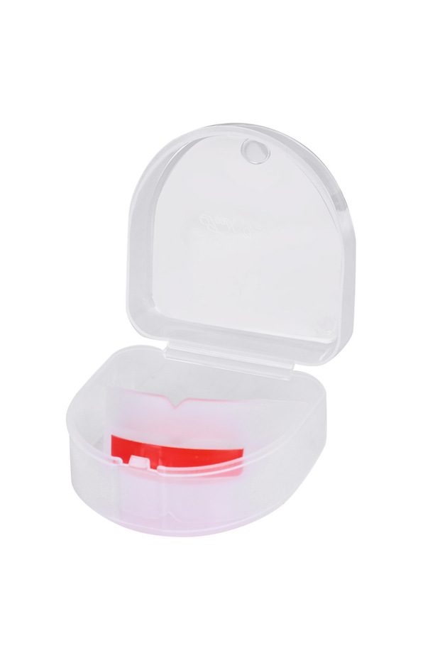 WHITE Double Sided Adult Mouth Guard Teeth Tooth Protector Boxing Taekwondo Combat Accessory