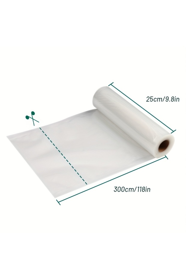 25cmx3m 3m/roll vacuum seal bags - durable, BPA-free, tear-resistant, easy-cut. Ideal for sous vide,