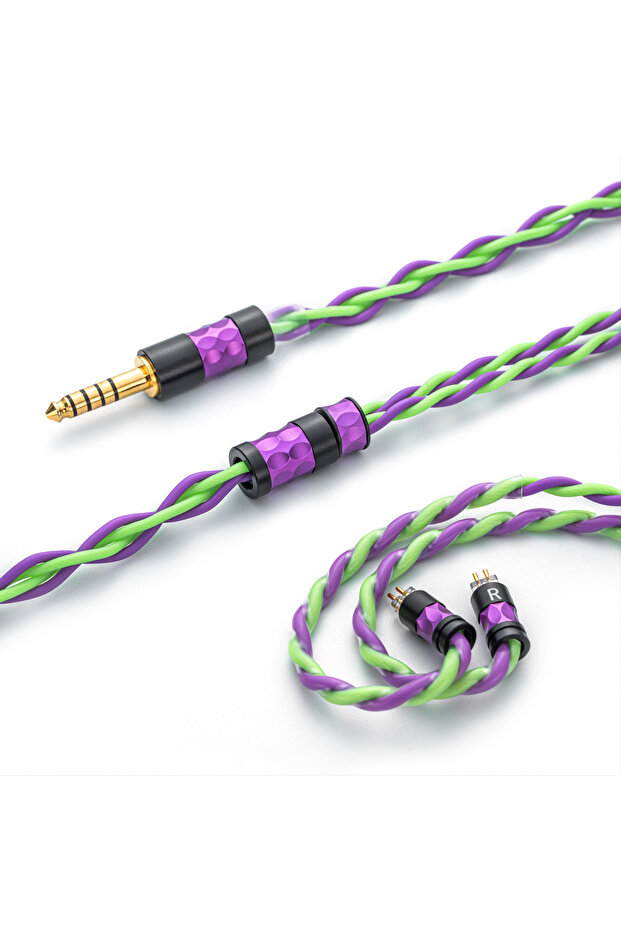 4.4mm 0.78 YONGSE Genesis 6N Cable High Quality 19AWG 4 strands Silver Plated Single Crystal Copper