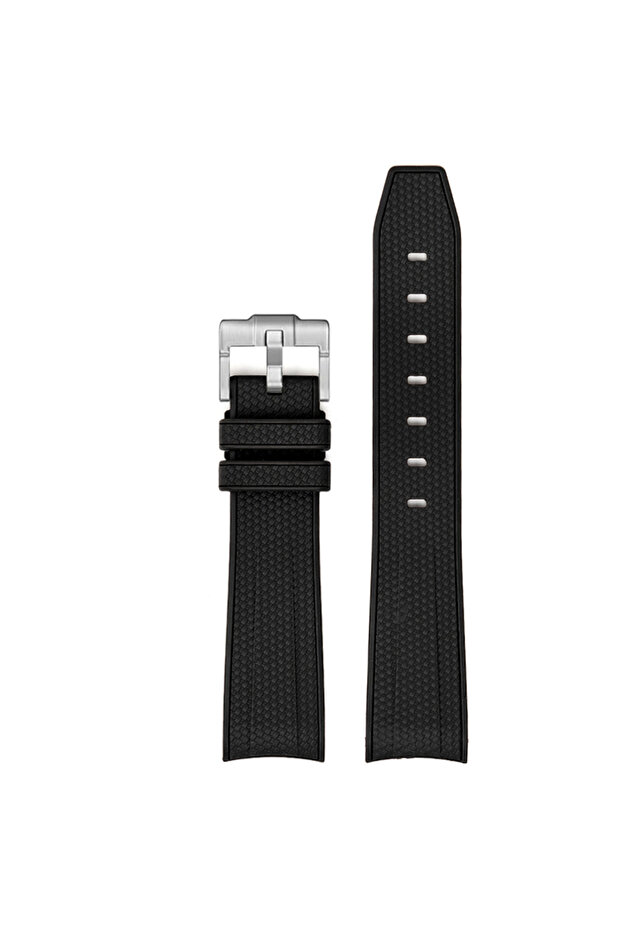 20mm Black Strap for Omega X Swatch Joint MoonSwatch 20mm Diving Curved End Silicone Rubber Bracelet