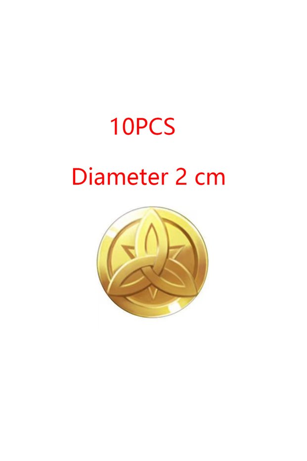 AS SHOWN 10PCS 2CM Genshin Impact Mora Halloween Cosplay Coins Anime Metal Golden Collection Xmas Bi