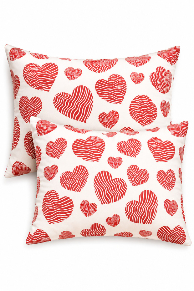 Pillowcase with Cover (2 Pieces) 50 X 70 cm Heart