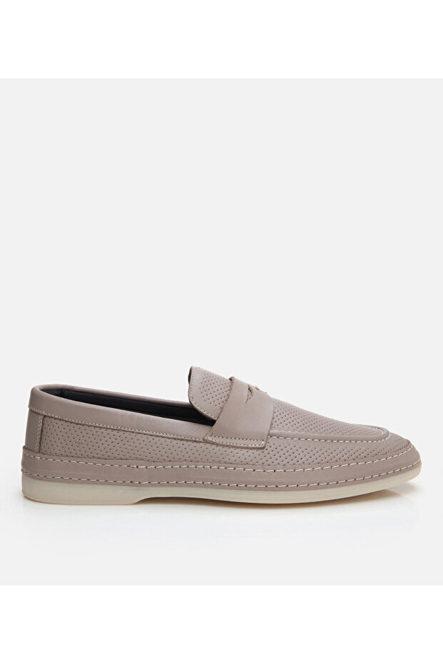 Men's Leather Mink Loafer