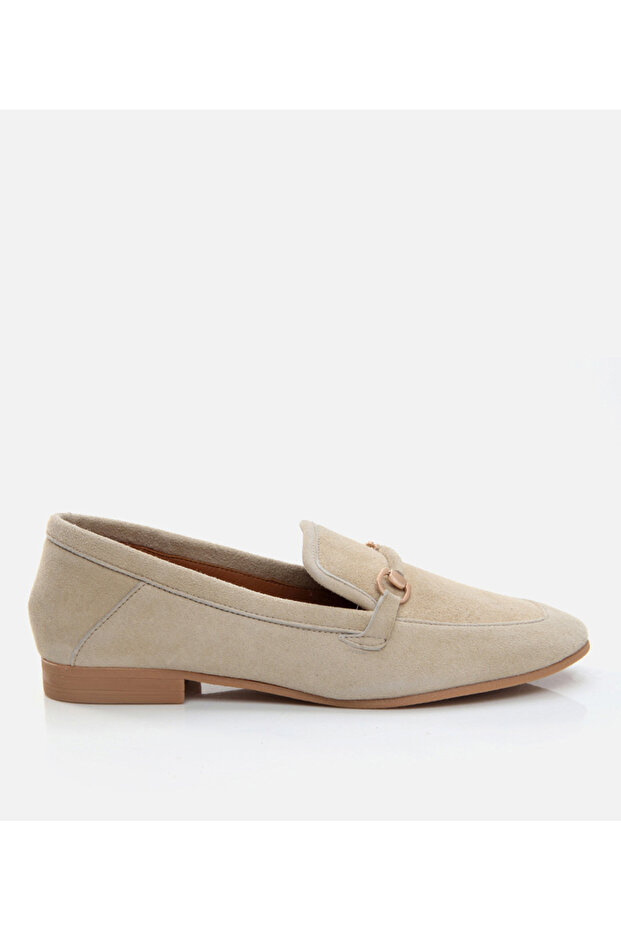 Women's Loafer - Genuine Leather Bone