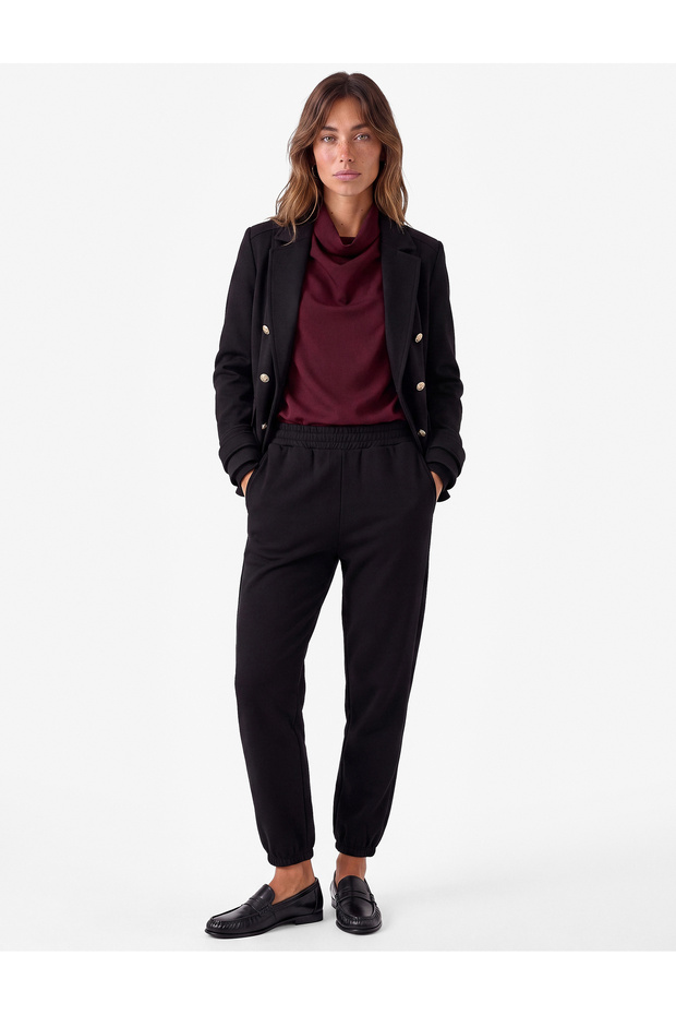 Krep Scuba Fabric Jogger Sweatpants with Elastic Waist and Pockets