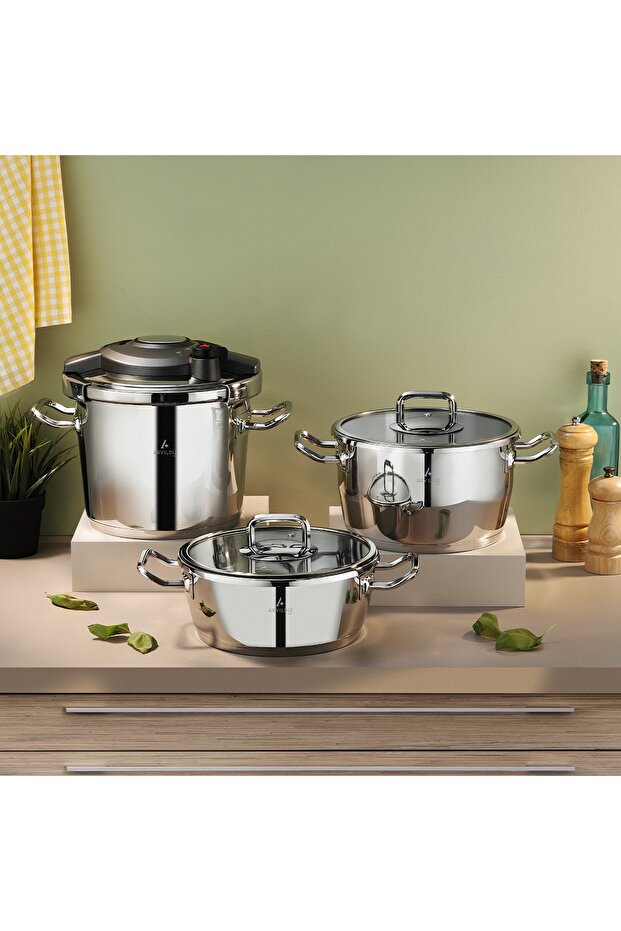 Touch Cool 3+4.5+6 Lt Kanka Pressure Cooker Set