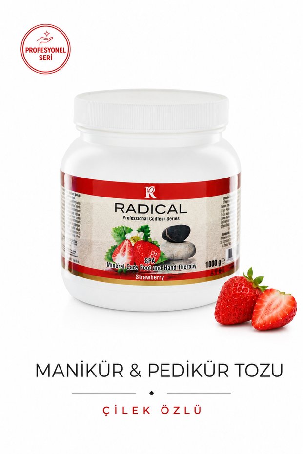 Manicure & Pedicure Powder 1000 Gr - Strawberry