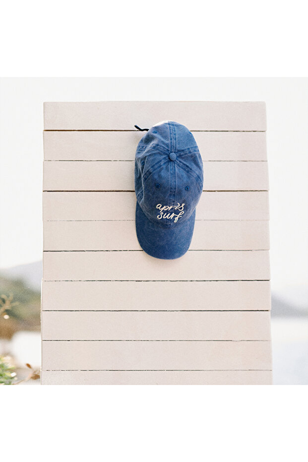 Men's Navy Blue Embroidered Cap Hat