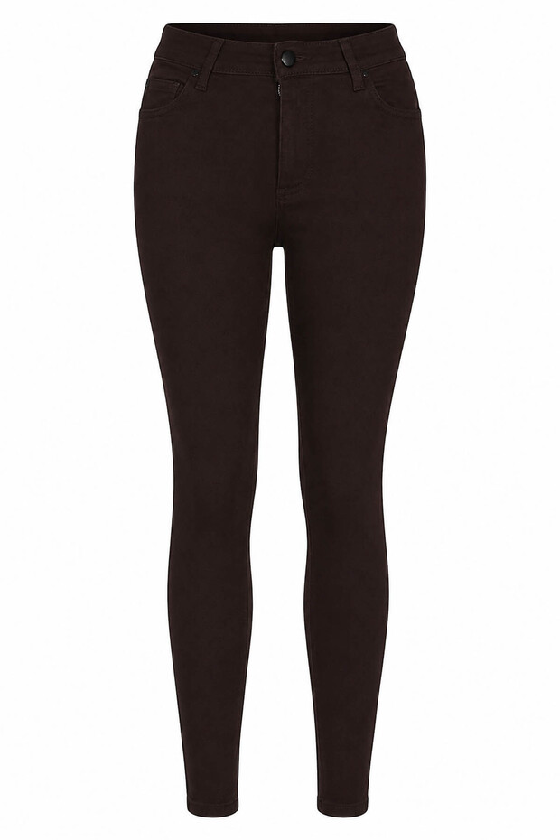 Slim Skinny Brown Women's Jean Pants 3529