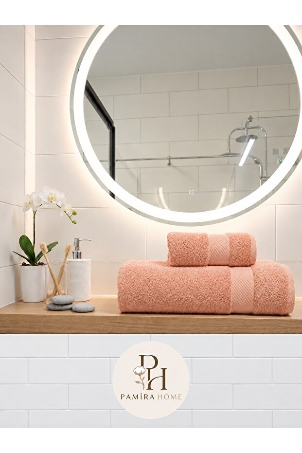 50X90 70X140 Beren Bath Towel Set 2 Pieces [1 Hand Face Head Towel, 1 Body Bath Towel]