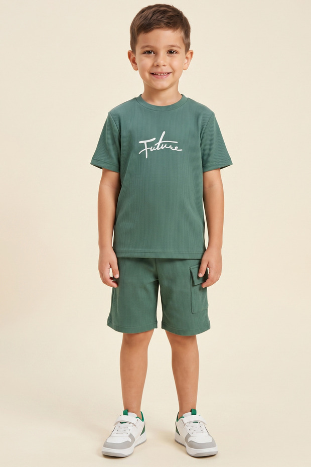 Boy's Shorts Set Printed