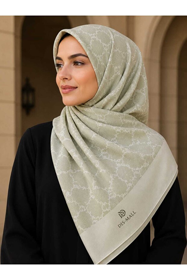 Women's Cocoon Patterned Shawl Cotton Soft Textured Hijab Shawl