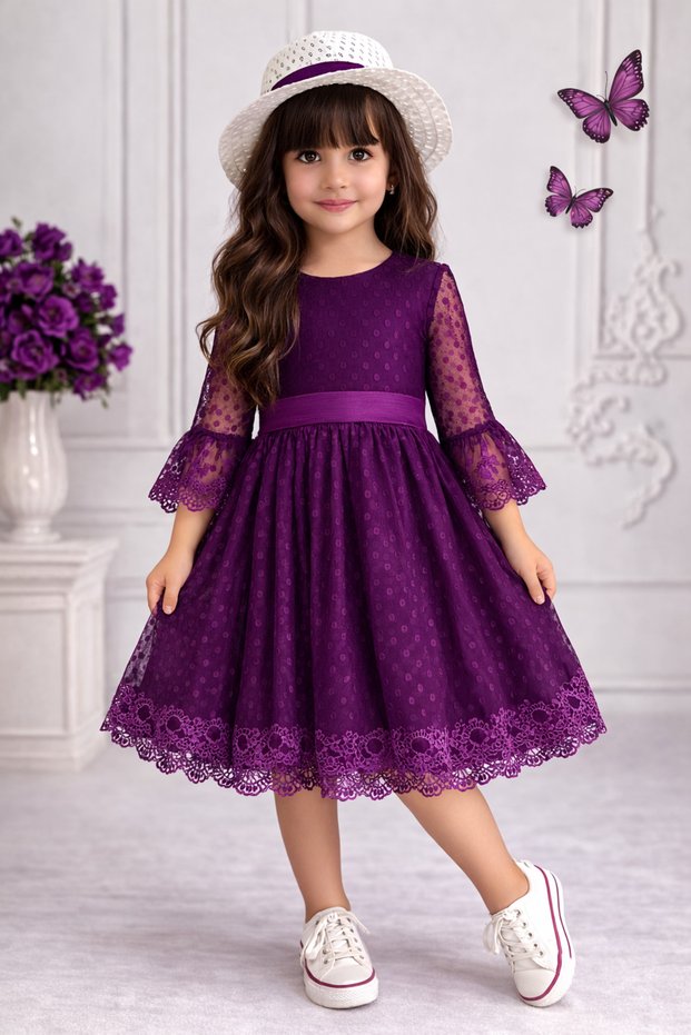 Hat Guipure Lace Princess Girl's Dress Lace Pcs