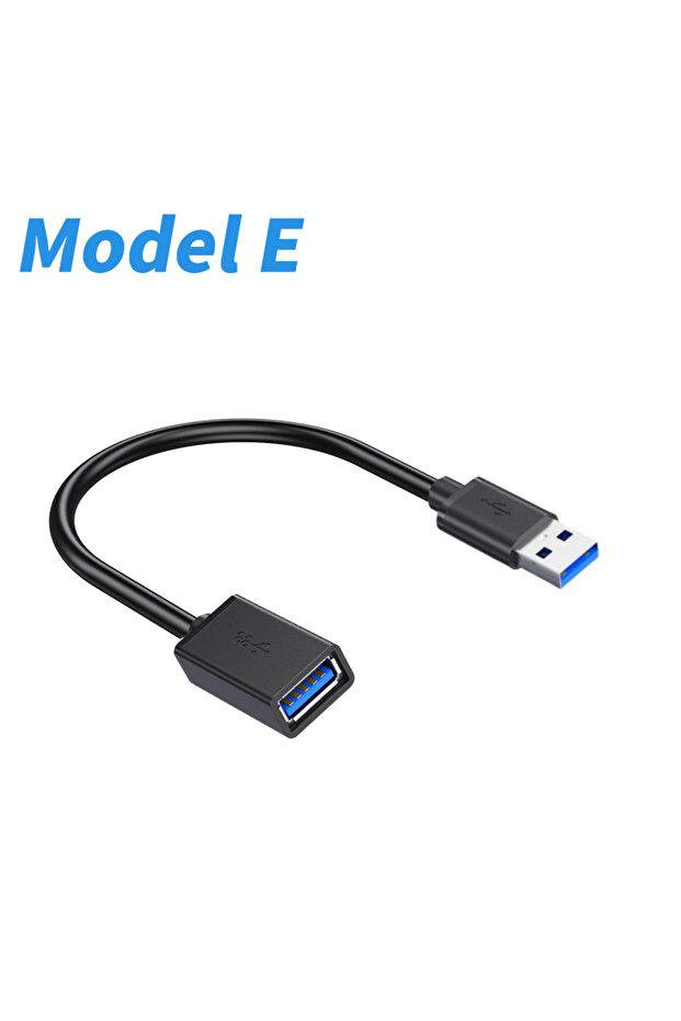 كابل محول طراز E كابل تمديد USB 3.0 قصير USB 3.0 ذكر إلى أنثى كابل تمديد موسع U