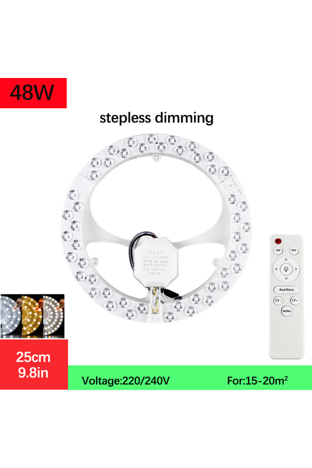 48W Dimmable color Led Panel Ceiling Light 48W 96W 120W Panel Led Round Replacement Module AC220V-24