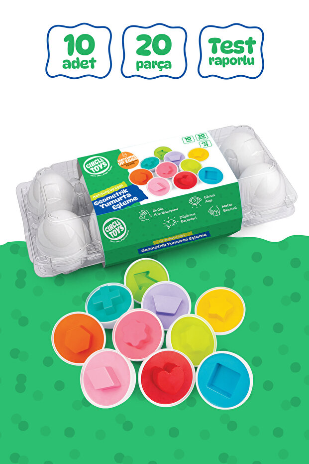 10-Pack Geometric Eggs Crcl107