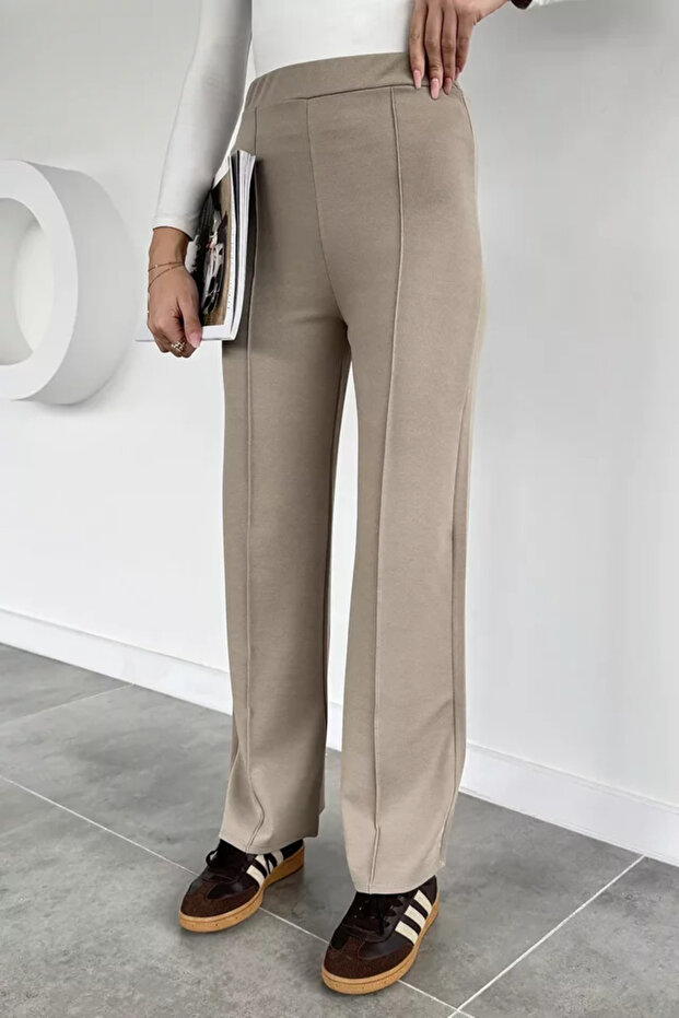 Women's Lawned Wide Leg Trousers