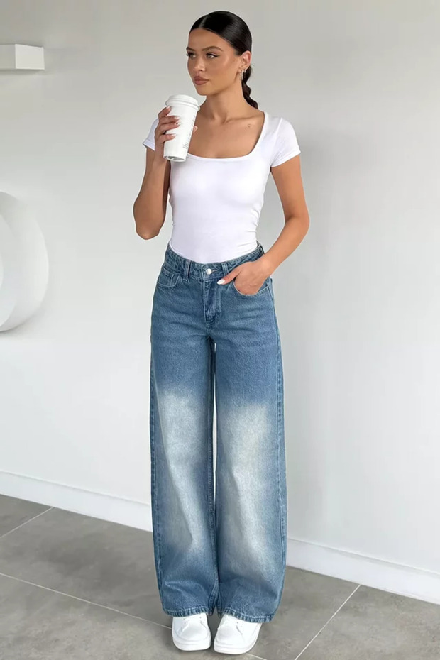 Washable Women's Palazzo Jean Jeans