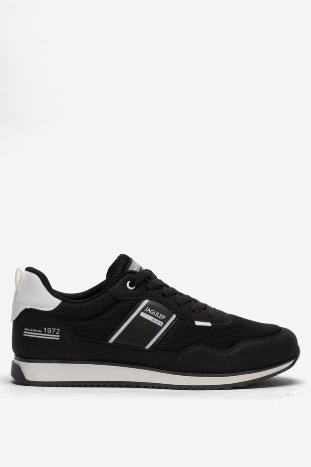 Men's Airfile Sneaker Sports Shoes Black - White