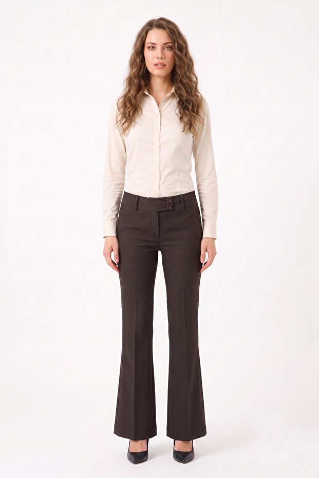 Women's Spanish Flare Fabric Pants Bmz Bgl-St05650