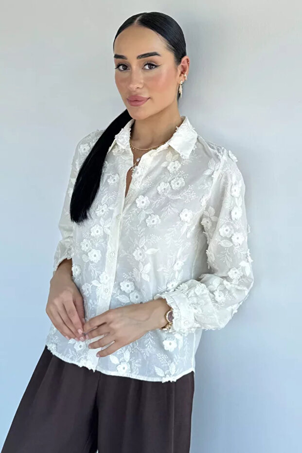 Floral Detailed Shirt