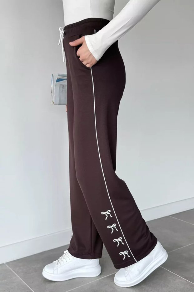 Palazzo Sweatpants with Leg Detail