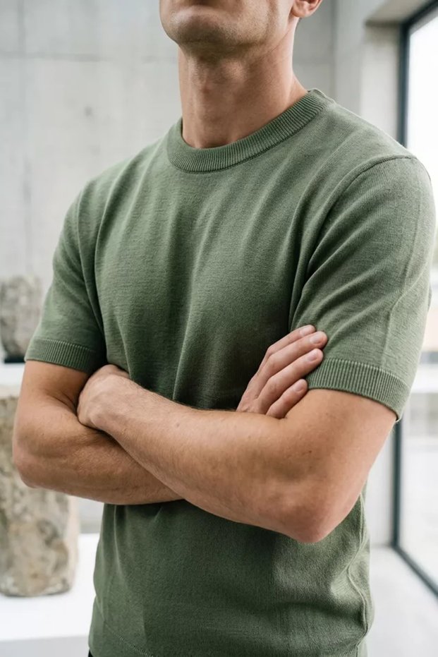 Men's Crew Neck Knitwear T-Shirt