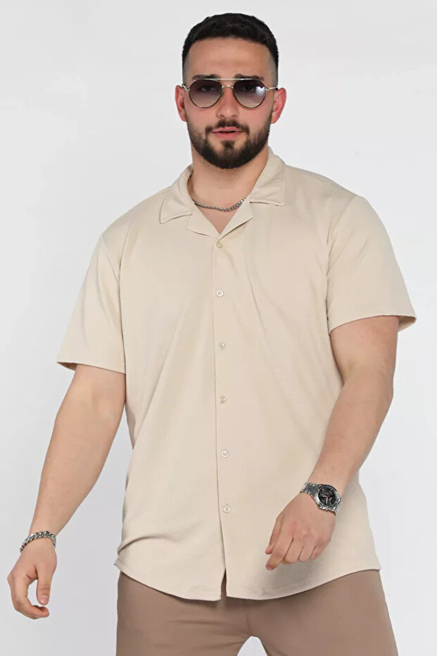Apaş Yaka Men's Short Sleeve Shirt