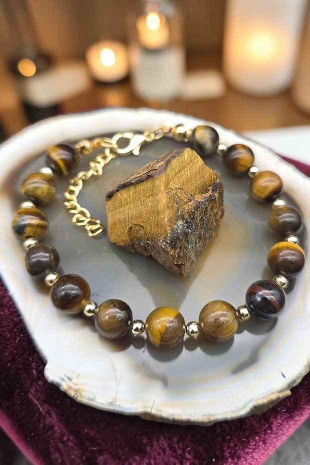 Women's Tiger Eye Bracelet with Stone Gift Trendy Fashion Quality