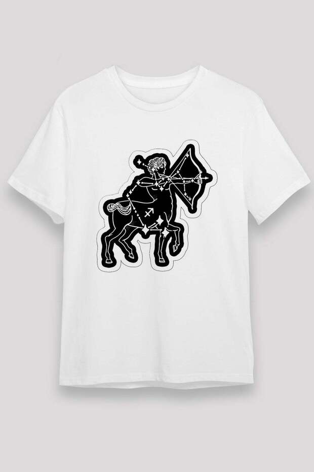 Zodiac Sign Sagittarius Centaur Printed T-Shirt