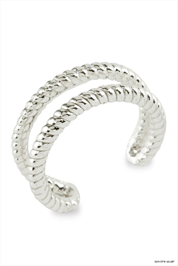 Spt-Gld Dotted Joint Ring (123901) Silver Color
