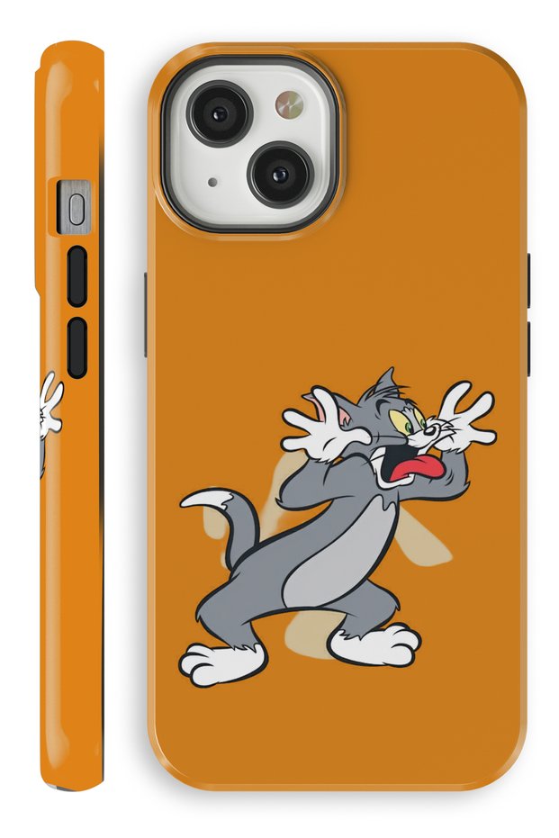 iPhone 15 Tom Double Layer Full Covering Printing Glossy Protect Phone Case