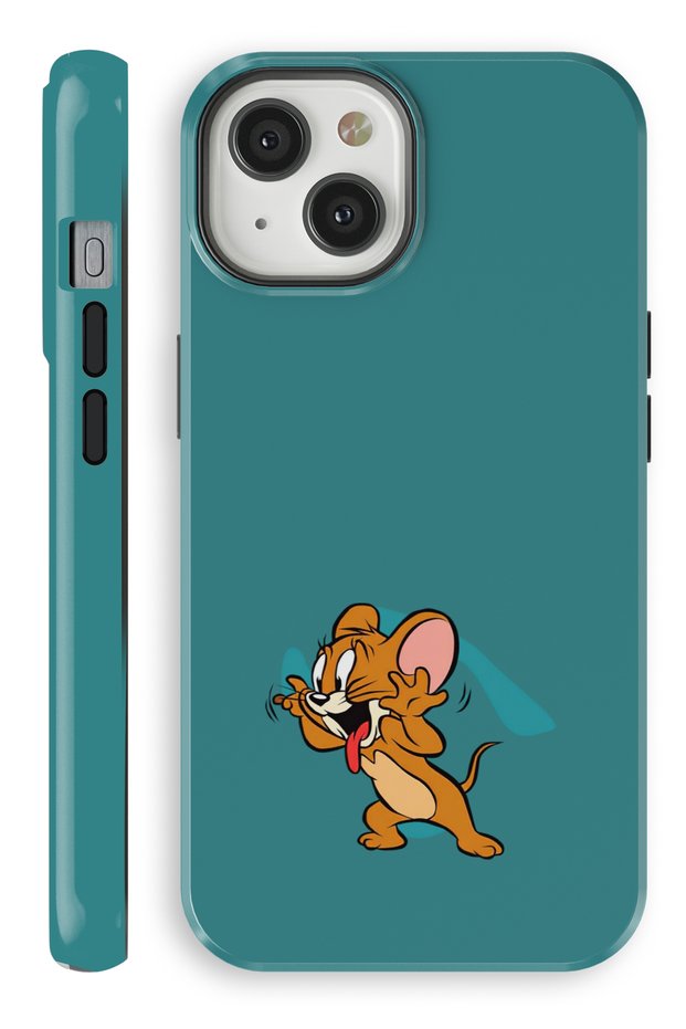 iPhone 14 Plus Jerry Double Layer Full Covering Printing Glossy Protect Phone Case