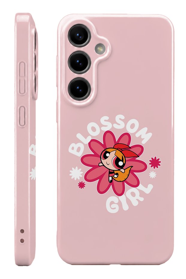 Samsung S23 Fe Blossom Girl Protect Slim Glossy Full Covering Print Camera Protected Phone Case