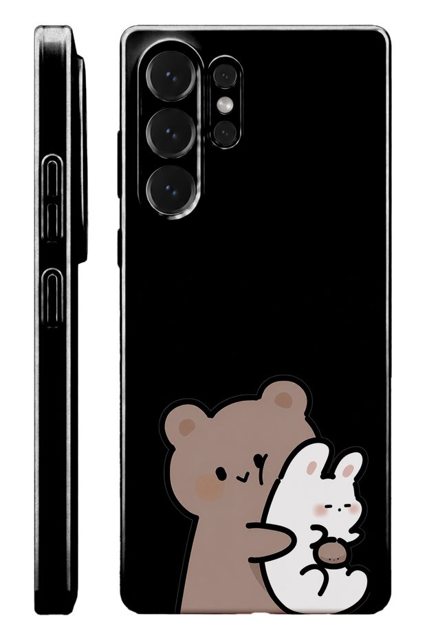 Samsung S26 Ultra Teddy Bear Protect Slim Glossy Full Covering Print Camera Protected Phone Case