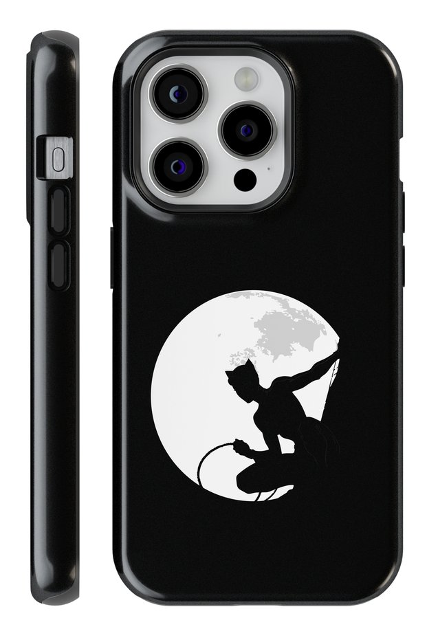 (Magsafe) iPhone 16 Pro Cat Women Double Layer Glossy Protect Phone Case