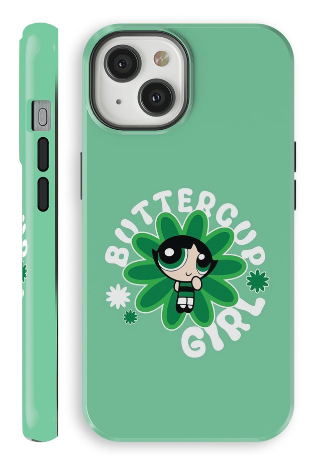 iPhone 14 Plus Butter Cup Girl Double Layer Full Covering Printing Glossy Protect Phone Case