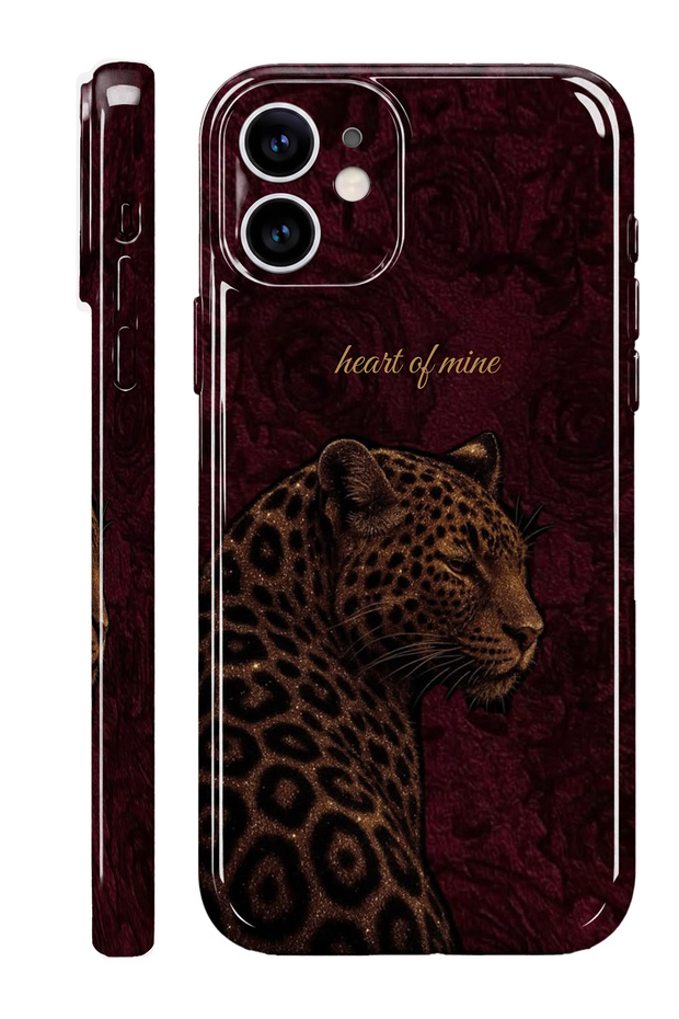 iPhone 12 Heart of Me Protect Slim Glossy Full Covering Print Phone Case with Camera Protection