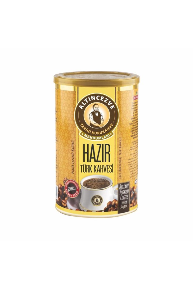 Ready-Made Turkish Coffee with Sugar in Tin Can 500 Gr